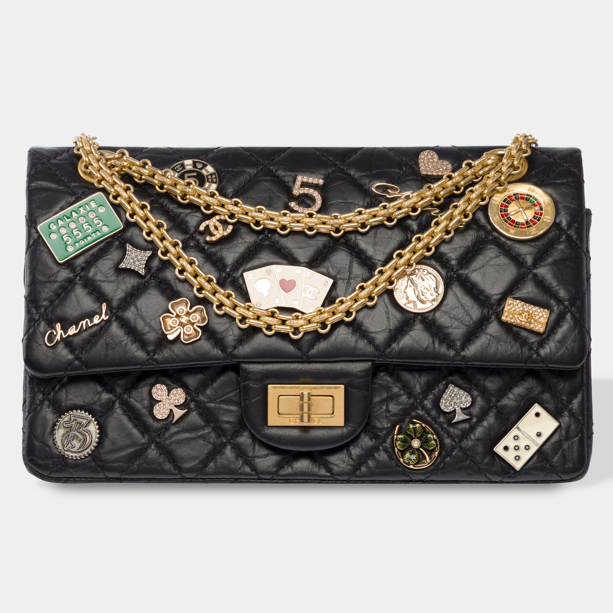 Sac CHANEL 2.55 en Cuir Noir - 103986