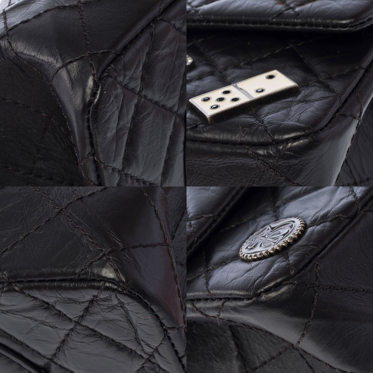 Sac CHANEL 2.55 en Cuir Noir - 103986