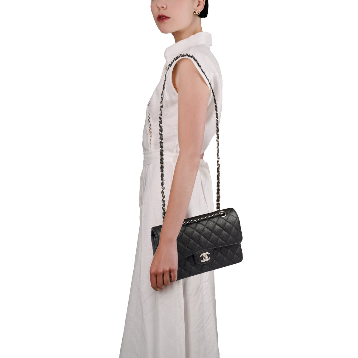 Sac CHANEL Timeless/Classique en Cuir Noir - 103983
