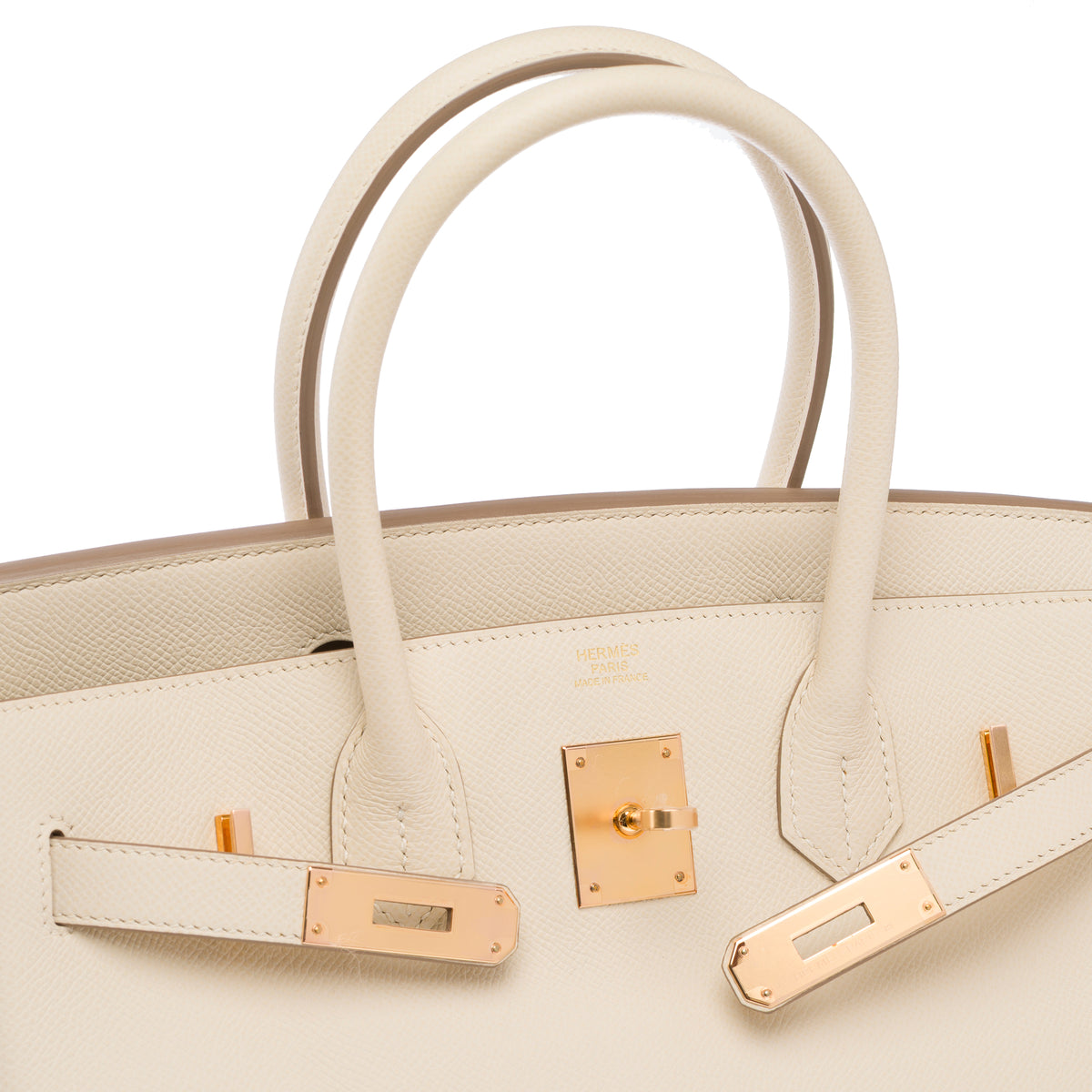 Sac HERMES Birkin 30 en Cuir Blanc - 103995