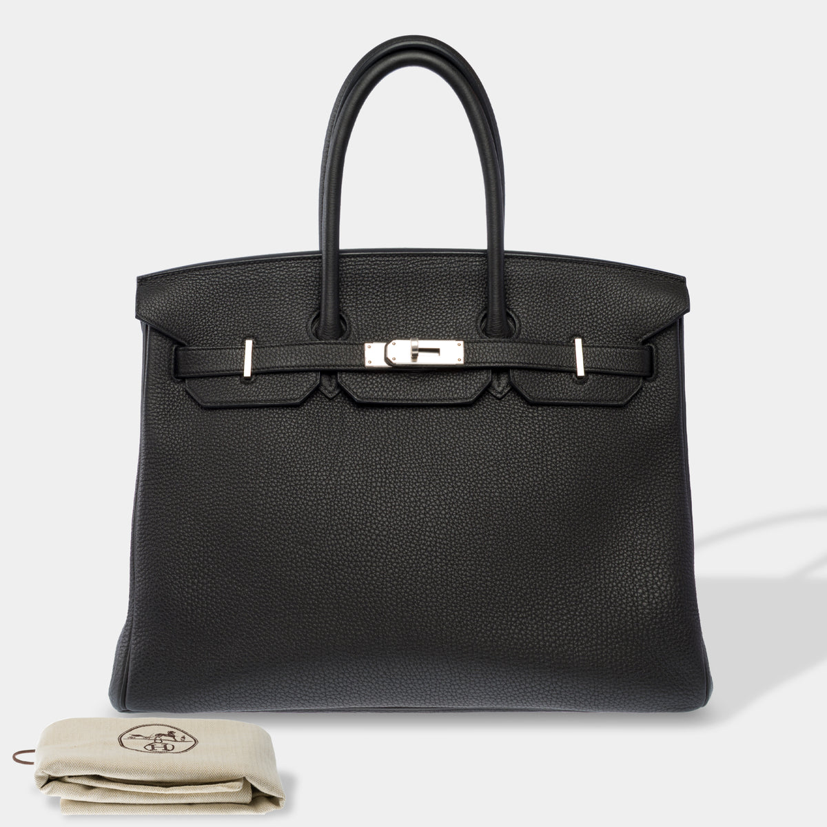 Sac HERMES Birkin 35 en Cuir Noir - 103996