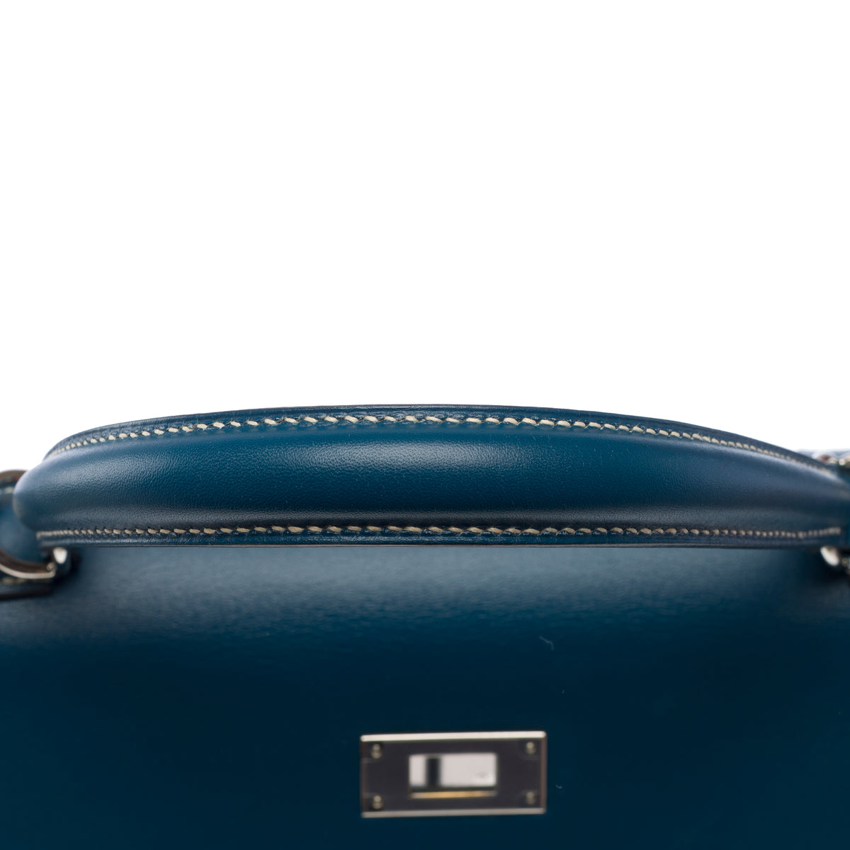 Sac HERMES Kelly 28 en Cuir Bleu - 103999