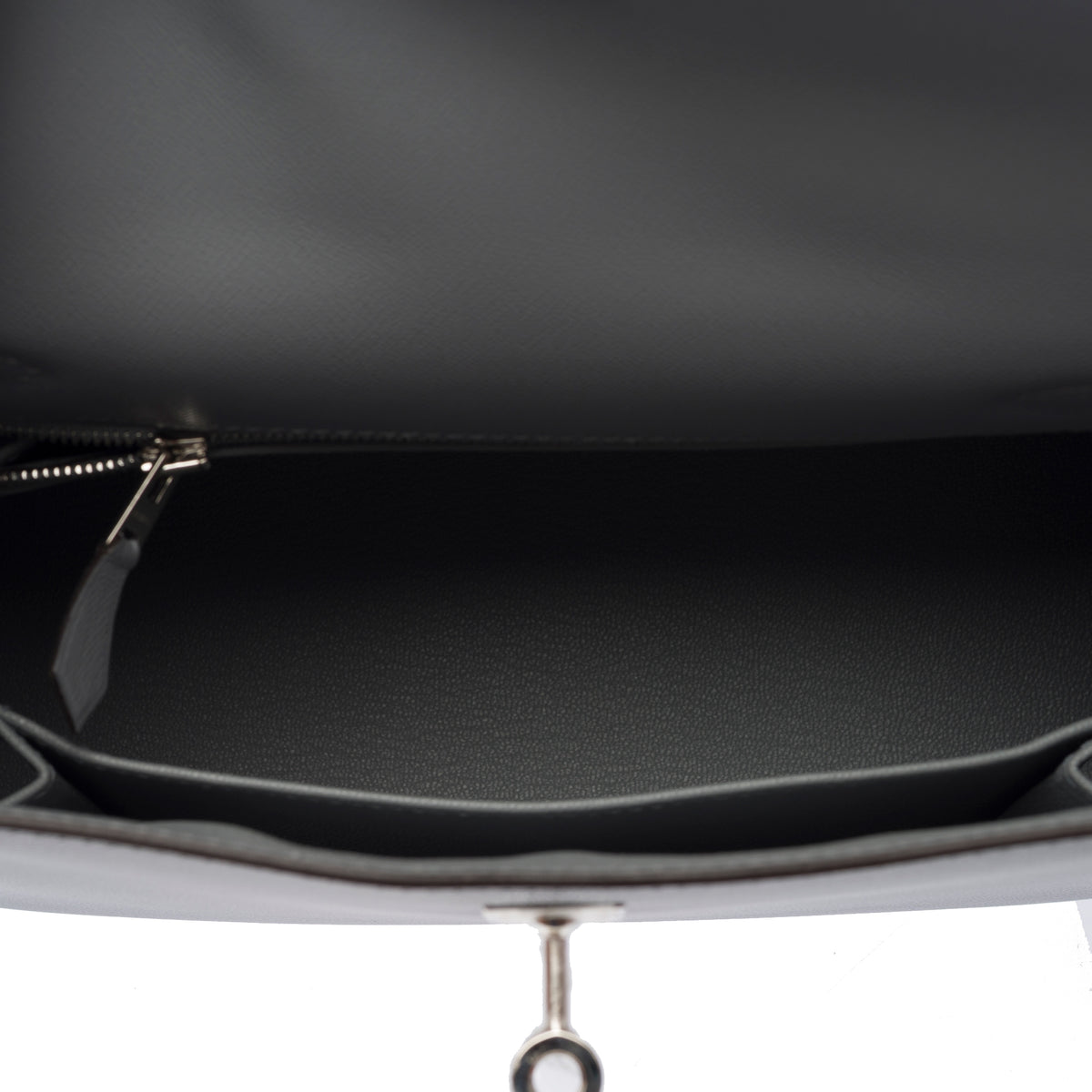 Sac HERMES Kelly 25 en Cuir Gris - 104004