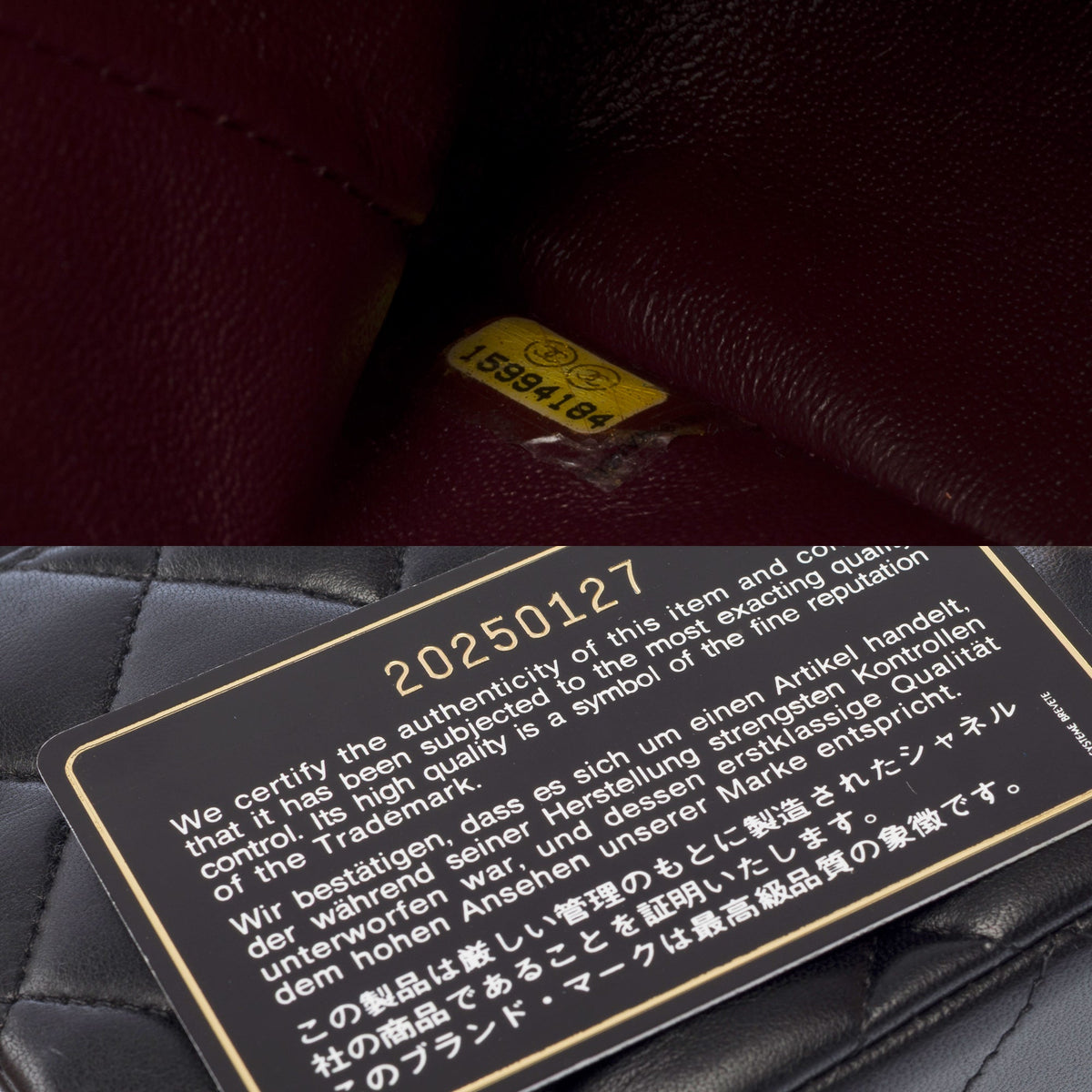 Sac CHANEL Timeless/Classique en Cuir Noir - 104013