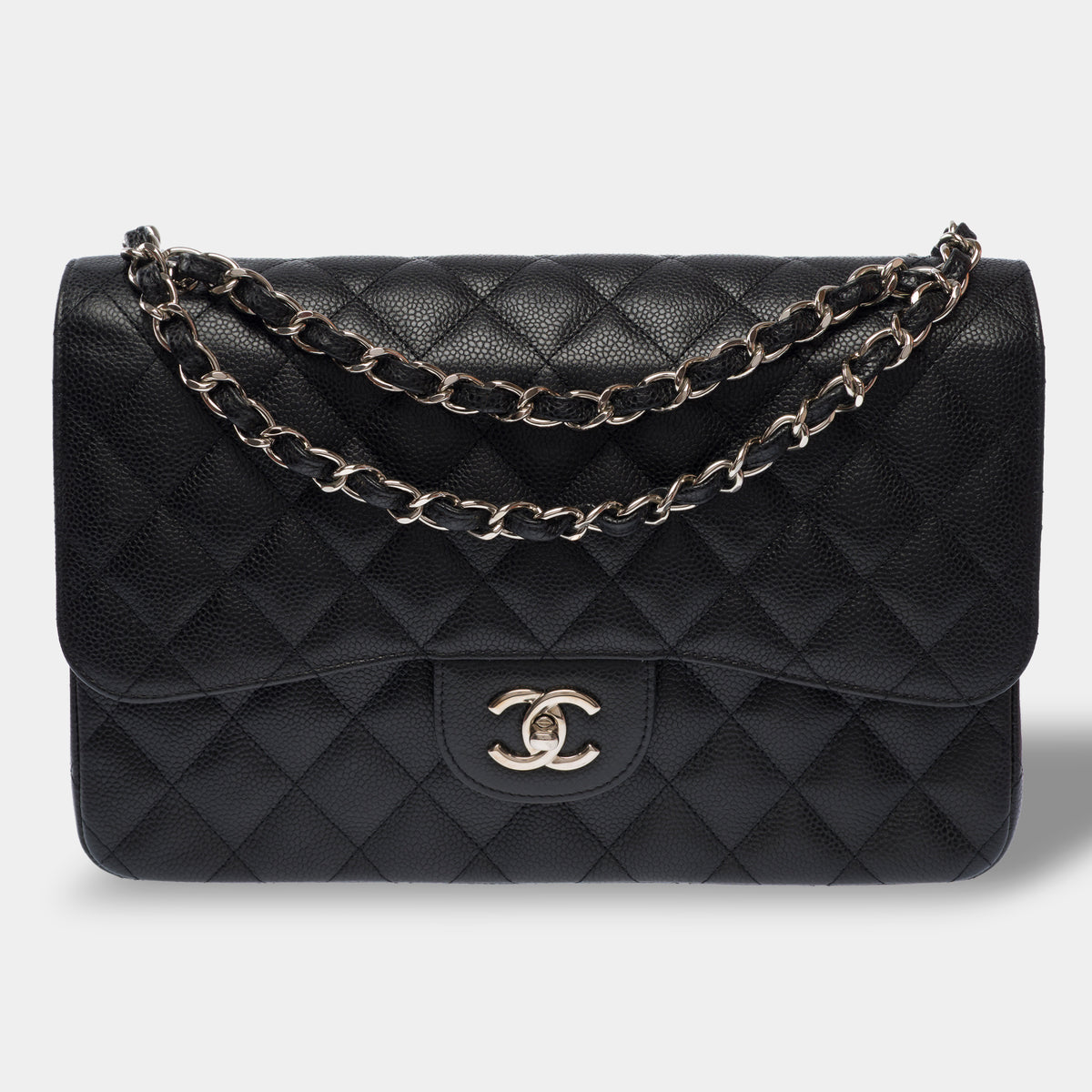 Sac CHANEL Timeless/Classique en Cuir Noir - 104005