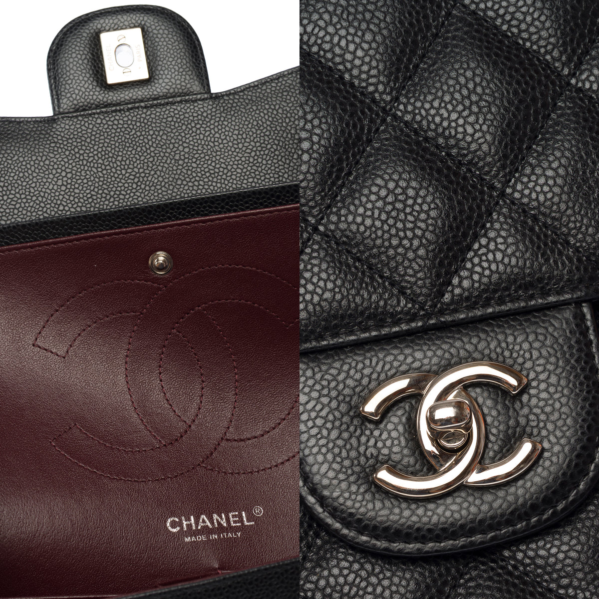 Sac CHANEL Timeless/Classique en Cuir Noir - 104005