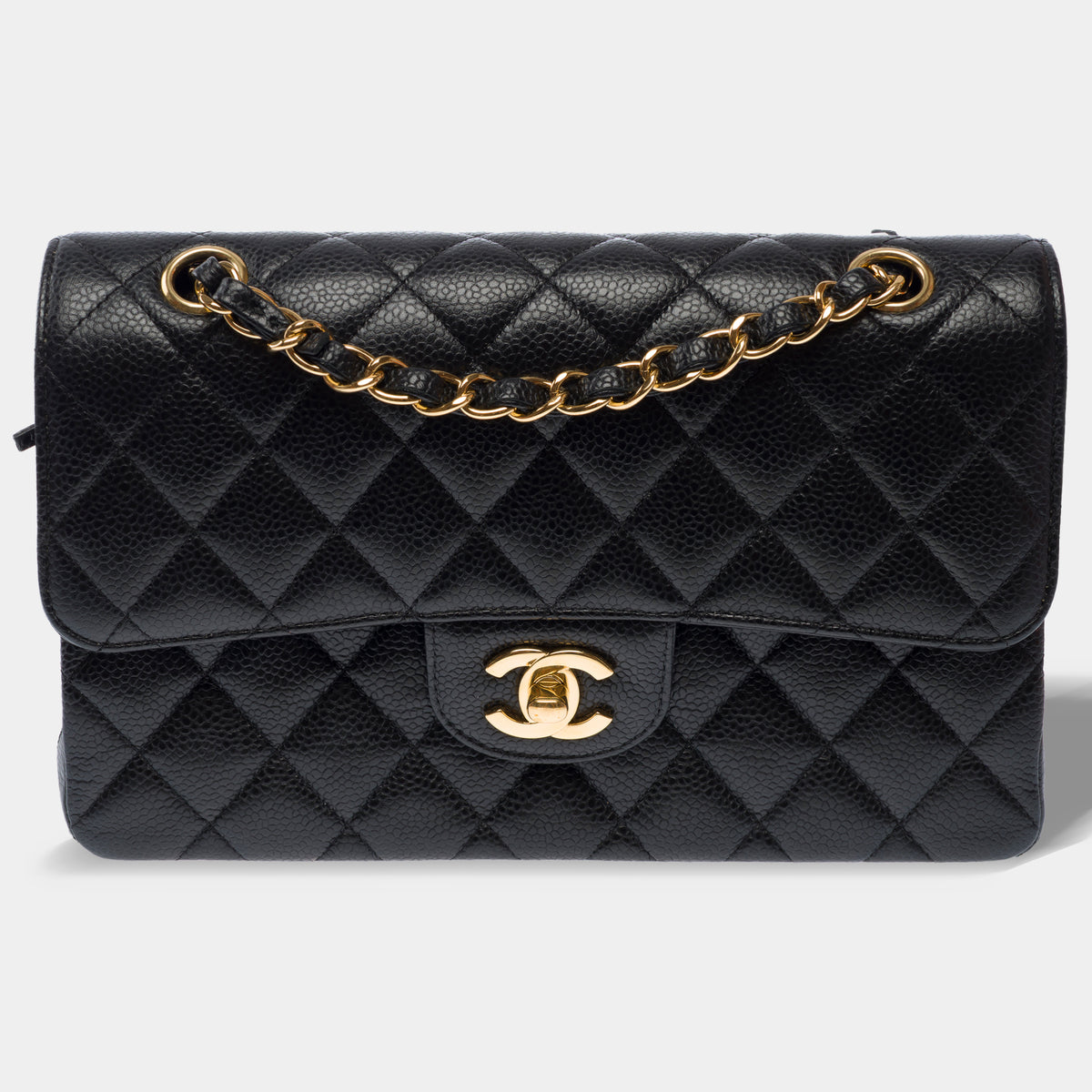 Sac CHANEL Timeless/Classique en Cuir Noir - 104006