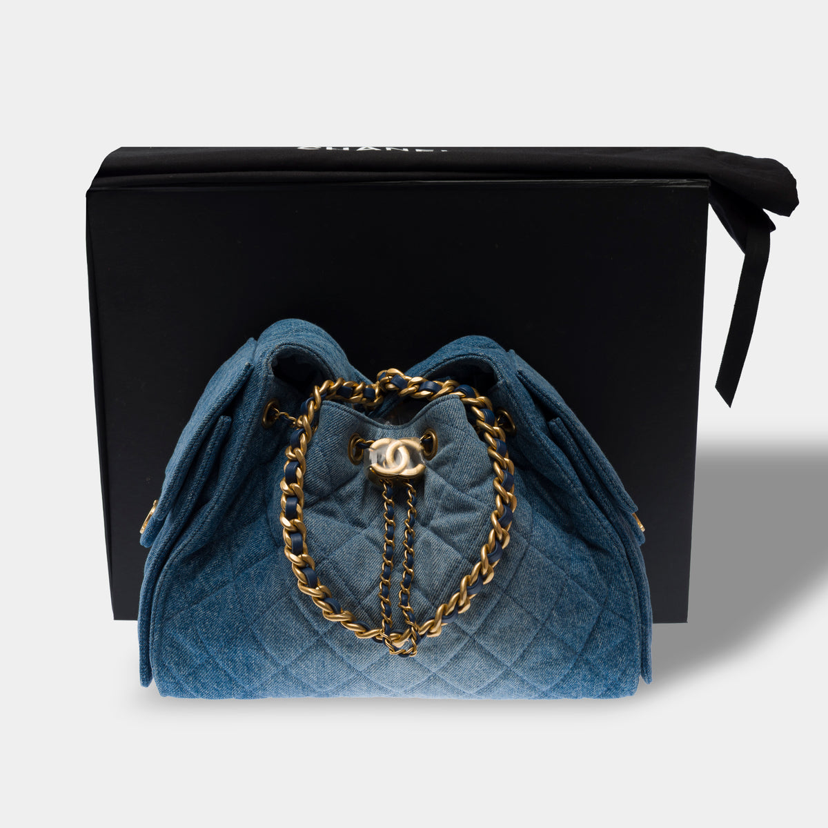 Sac CHANEL en Denim Bleu - 104009