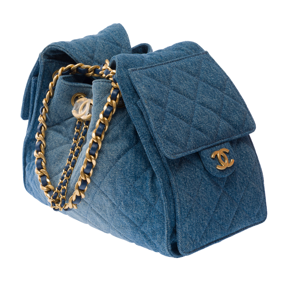 Sac CHANEL en Denim Bleu - 104009