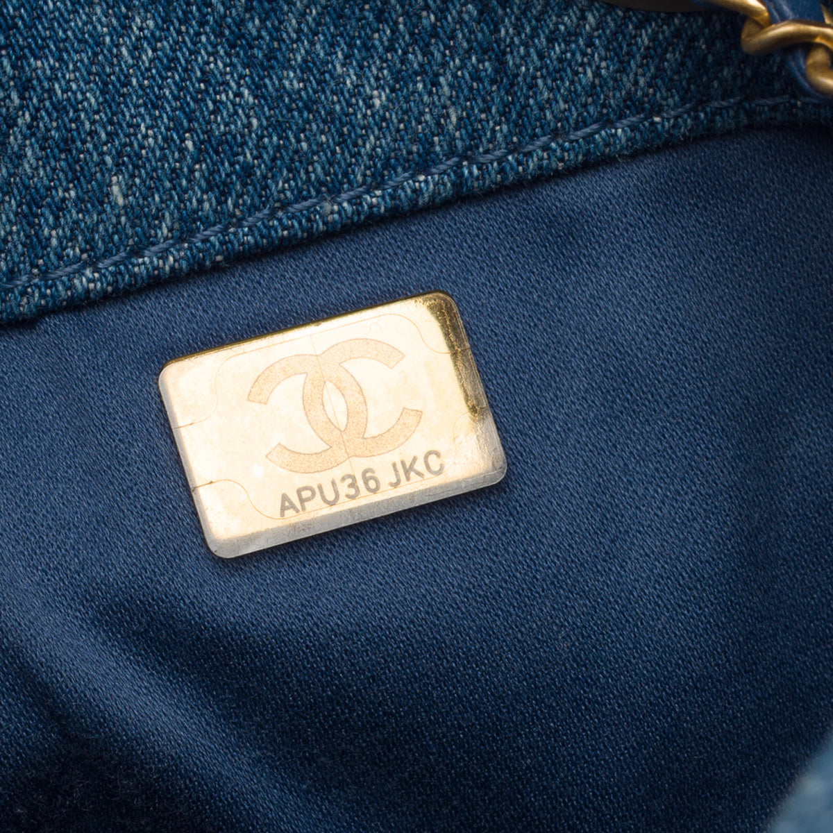 Sac CHANEL en Denim Bleu - 104009