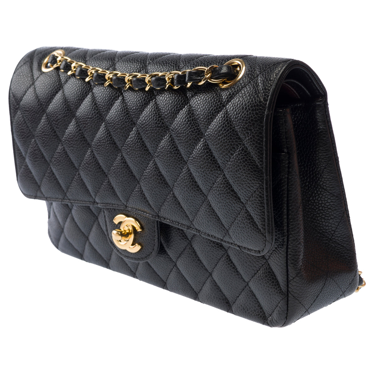Sac CHANEL Timeless/Classique en Cuir Noir - 104012