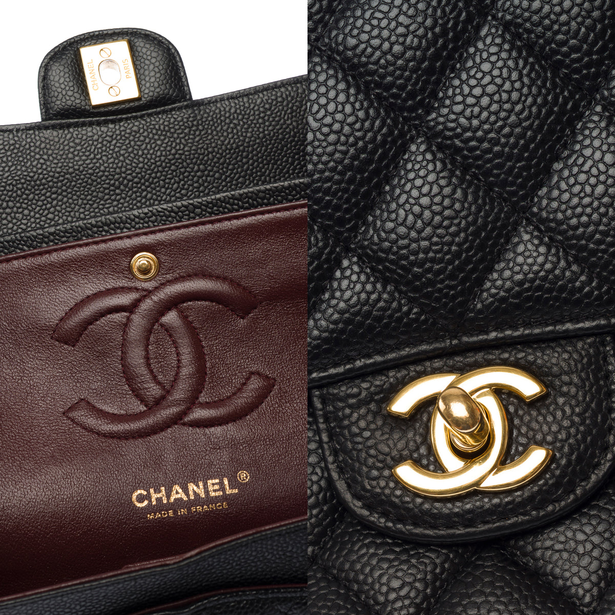 Sac CHANEL Timeless/Classique en Cuir Noir - 104012