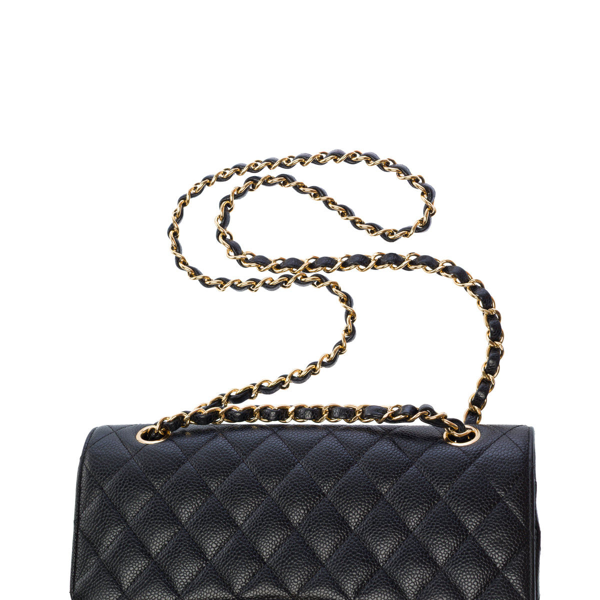 Sac CHANEL Timeless/Classique en Cuir Noir - 104012