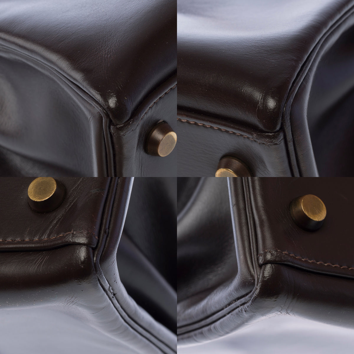 Sac HERMES Kelly 32 en Cuir Marron - 104021