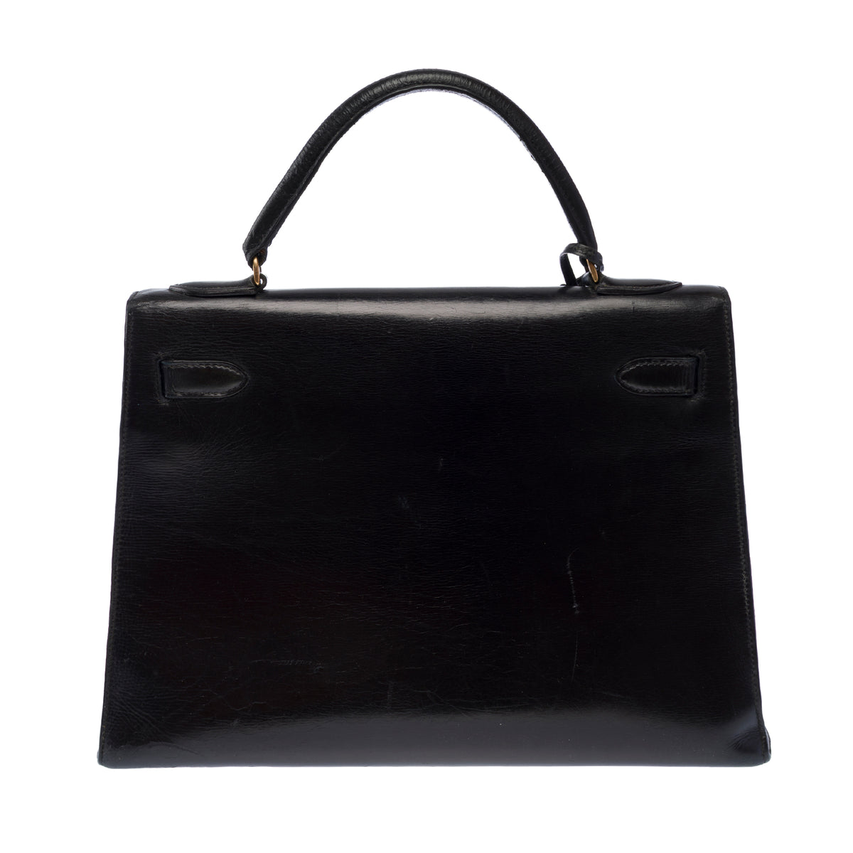 Sac HERMES Kelly 32 en Cuir Bleu Marine - 104022