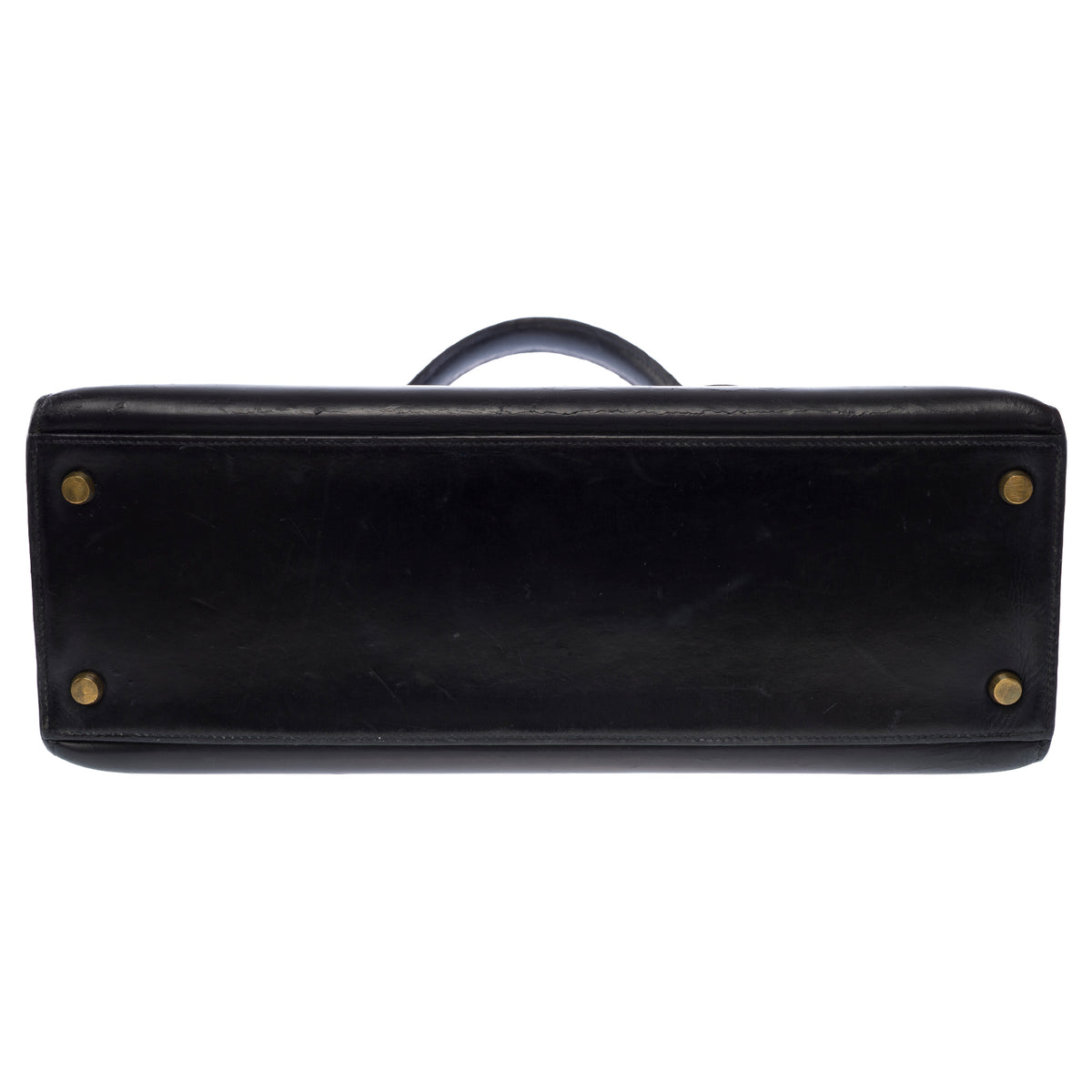 Sac HERMES Kelly 32 en Cuir Bleu Marine - 104022