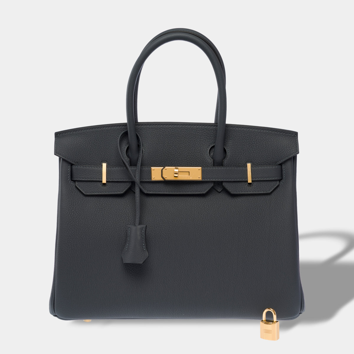 Sac HERMES Birkin 30 en Cuir Gris - 104034