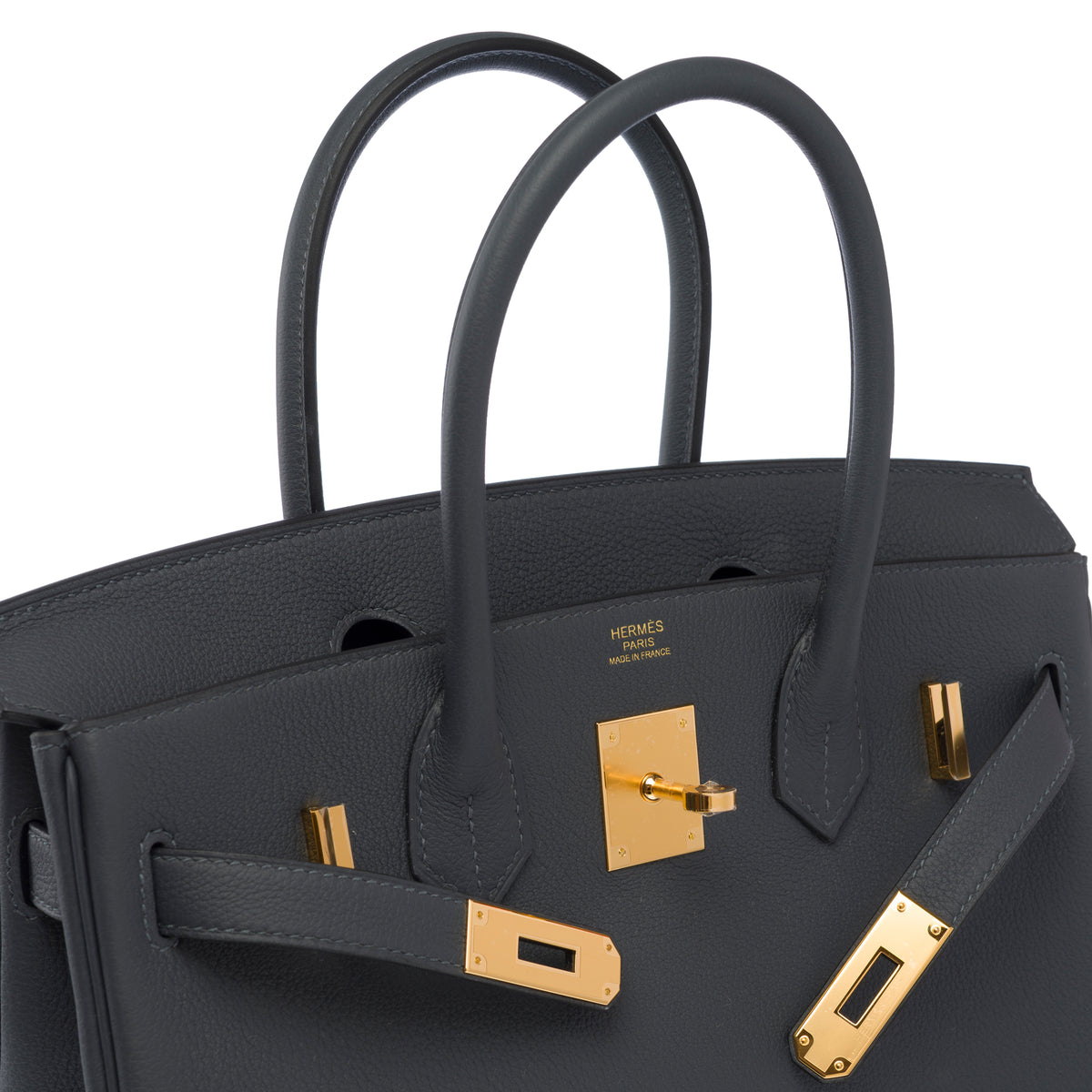 Sac HERMES Birkin 30 en Cuir Gris - 104034