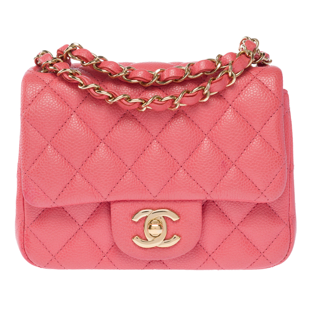 Sac CHANEL Timeless/Classique en Cuir Rose - 104023