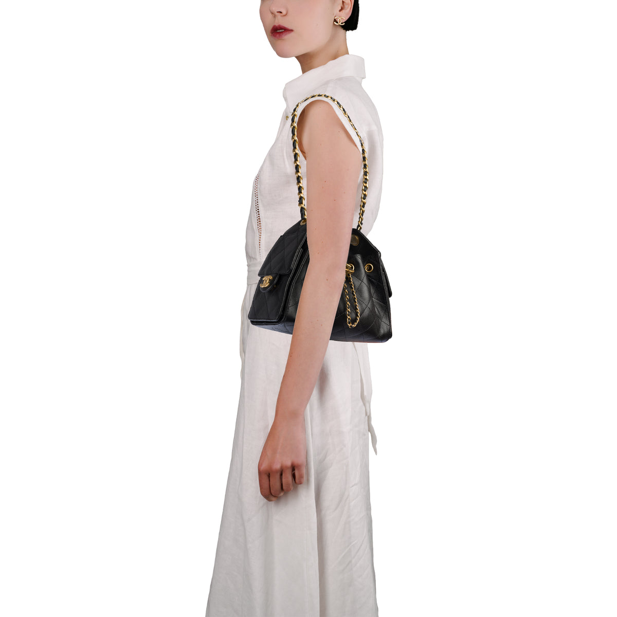 Sac CHANEL en Cuir Noir - 104025