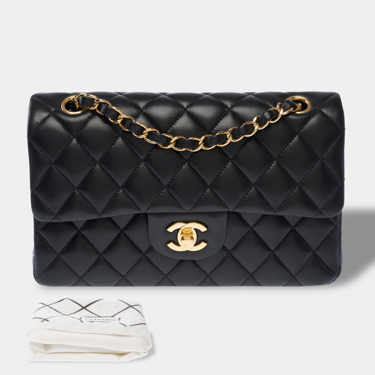 Sac CHANEL Timeless/Classique en Cuir Noir - 104030