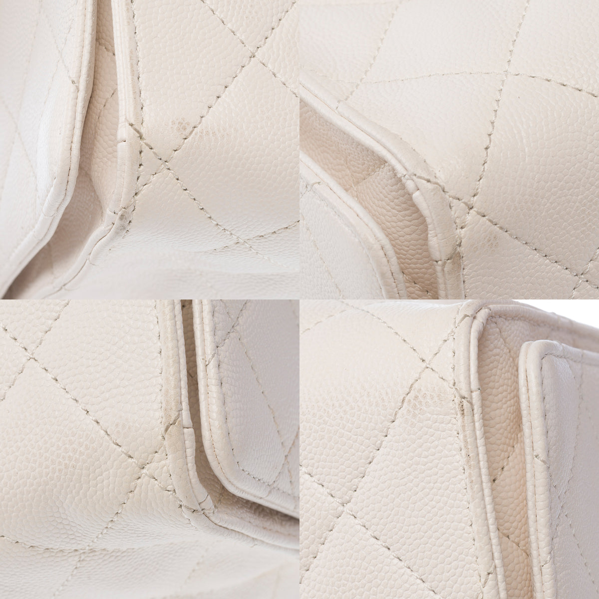 Sac CHANEL en Cuir Blanc - 104026