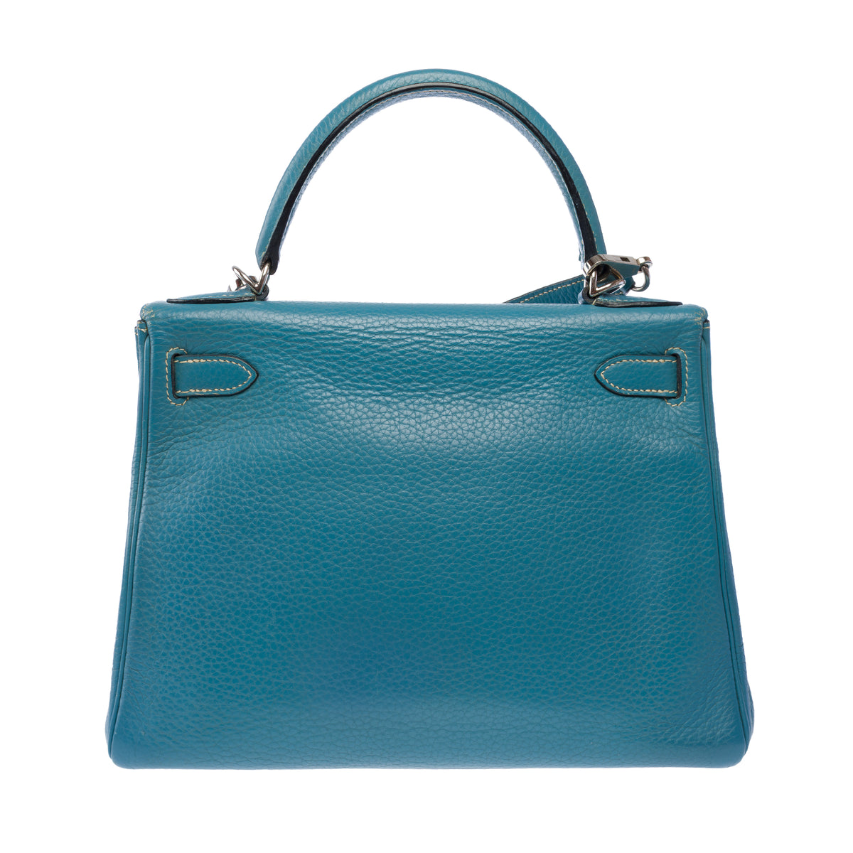 Sac HERMES Kelly 28 en Cuir Bleu - 104041