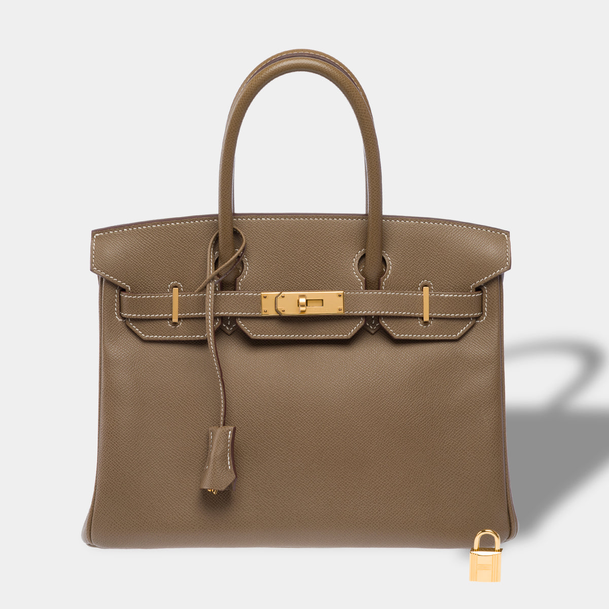 Sac HERMES Birkin 30 en Cuir Étoupe - 104052