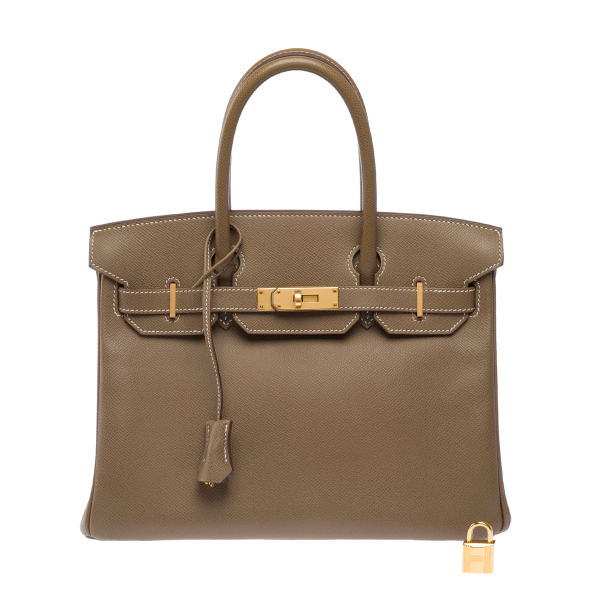 Sac HERMES Birkin 30 en Cuir Étoupe - 104052