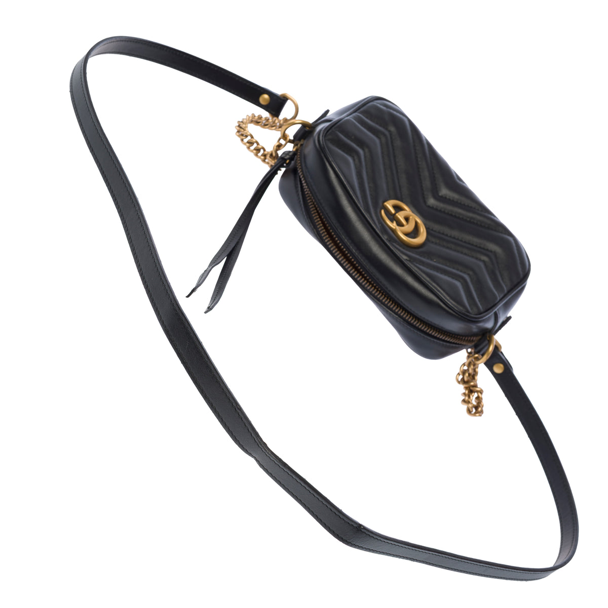 Sac GUCCI Marmont en Cuir Noir - 104055