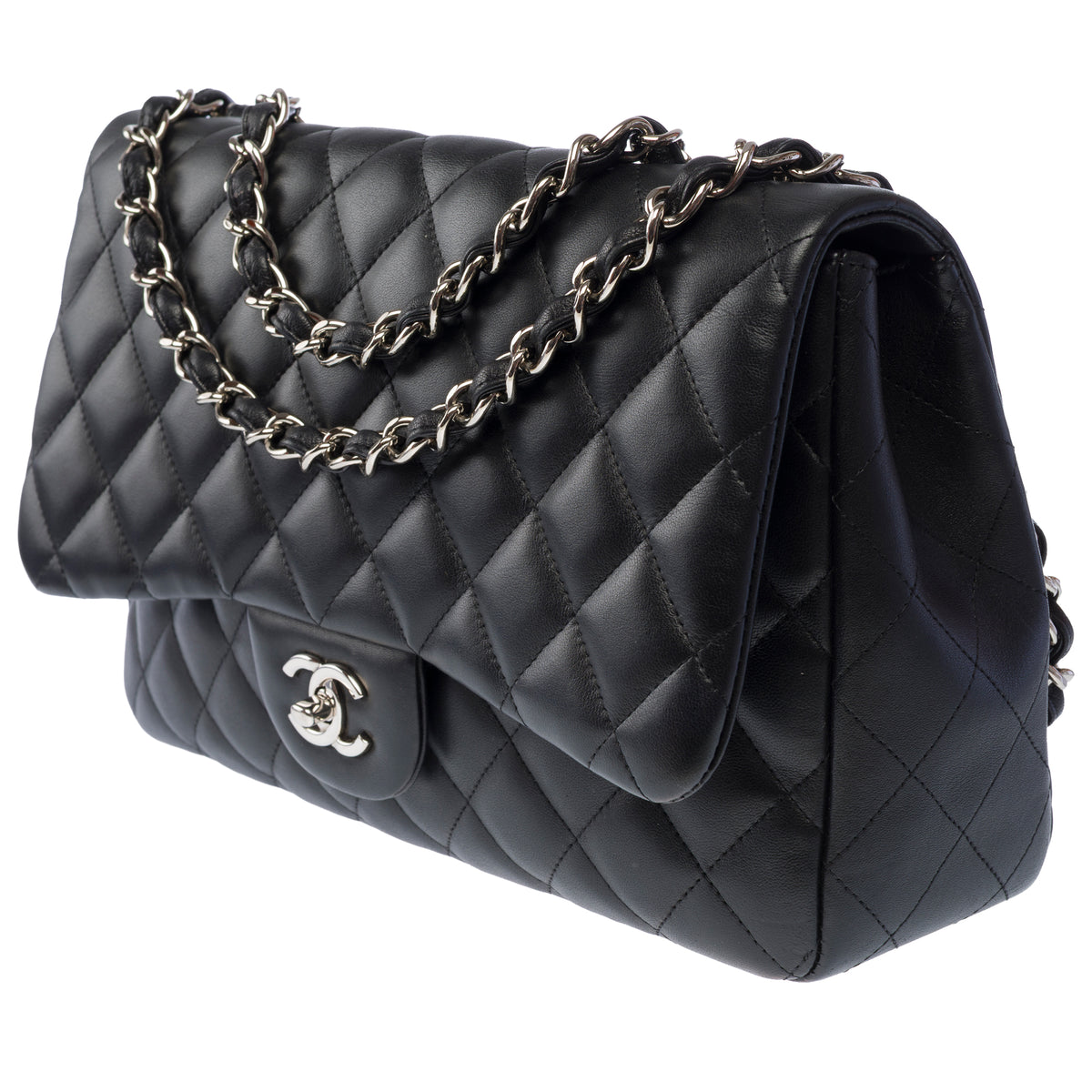 Sac CHANEL Timeless/Classique en Cuir Noir - 104058
