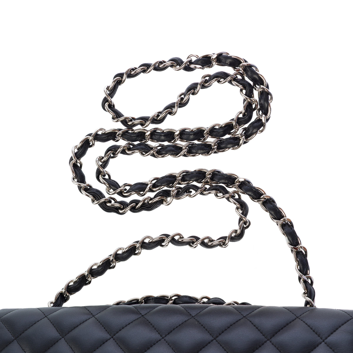 Sac CHANEL Timeless/Classique en Cuir Noir - 104058