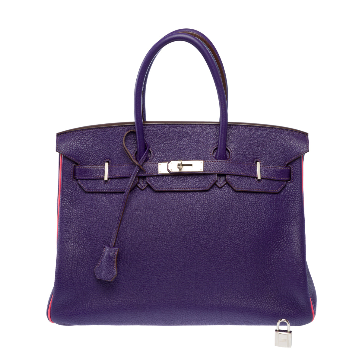 Sac HERMES Birkin 35 en Cuir Violet - 104062