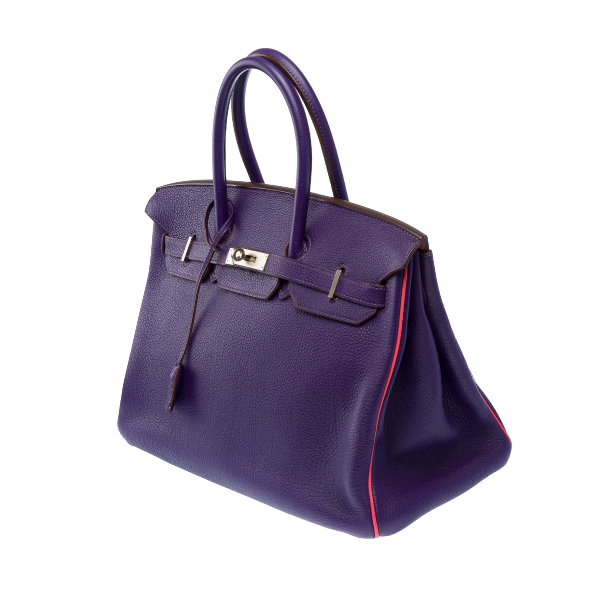 Sac HERMES Birkin 35 en Cuir Violet - 104062