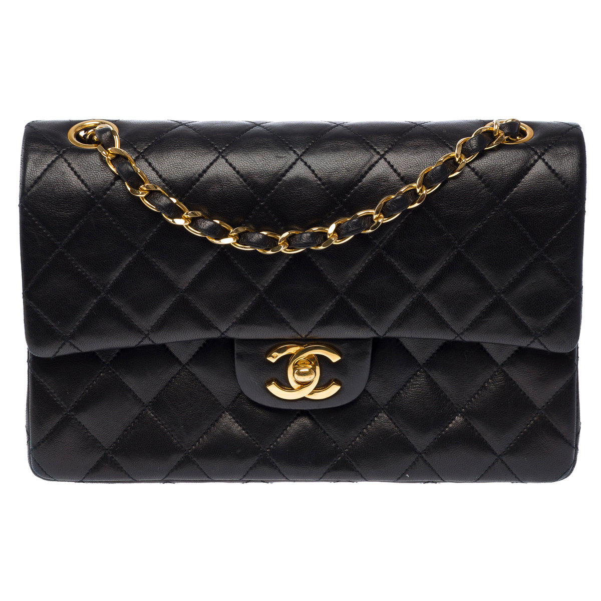 Sac CHANEL Timeless/Classique en Cuir Noir - 104066