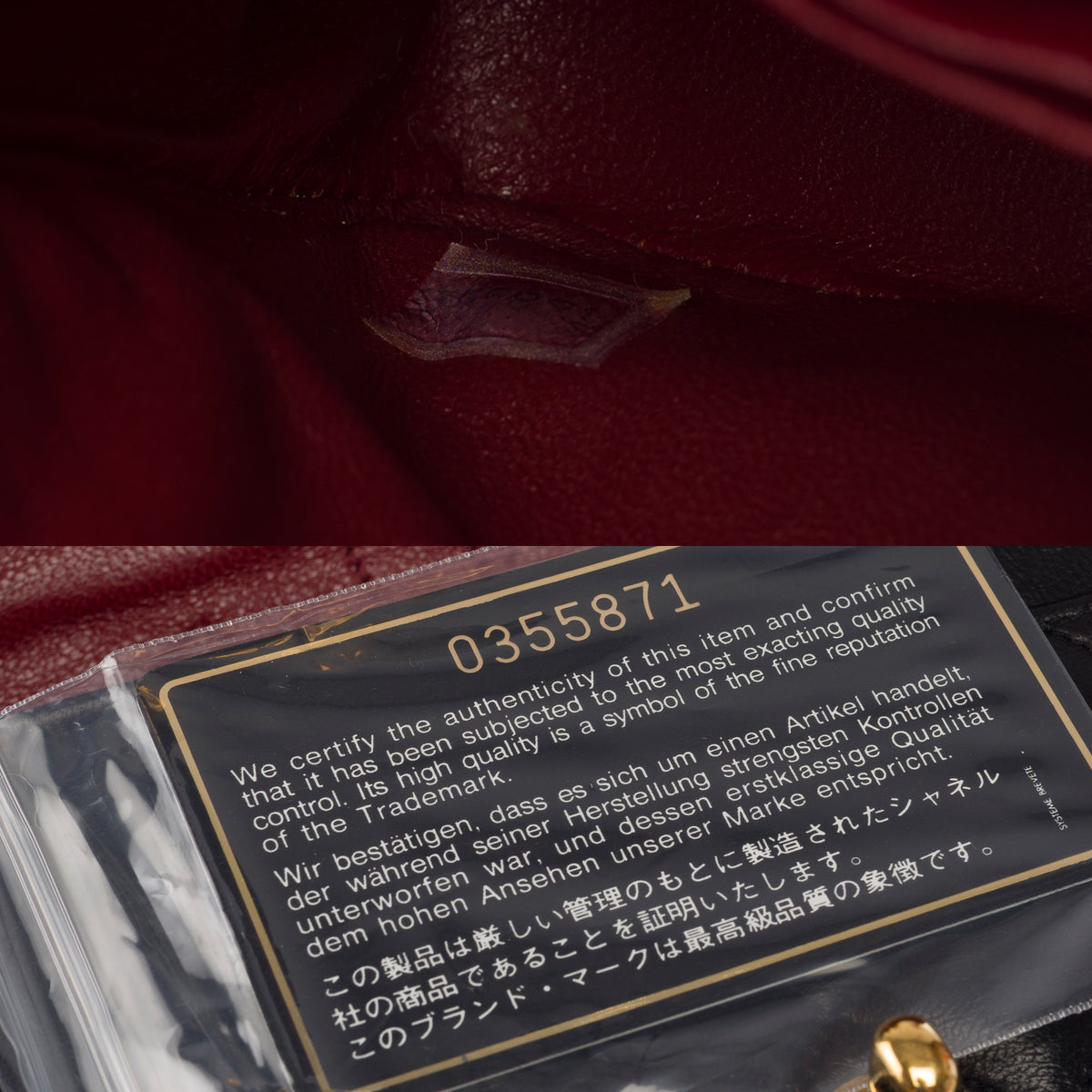 Sac CHANEL Timeless/Classique en Cuir Noir - 104066