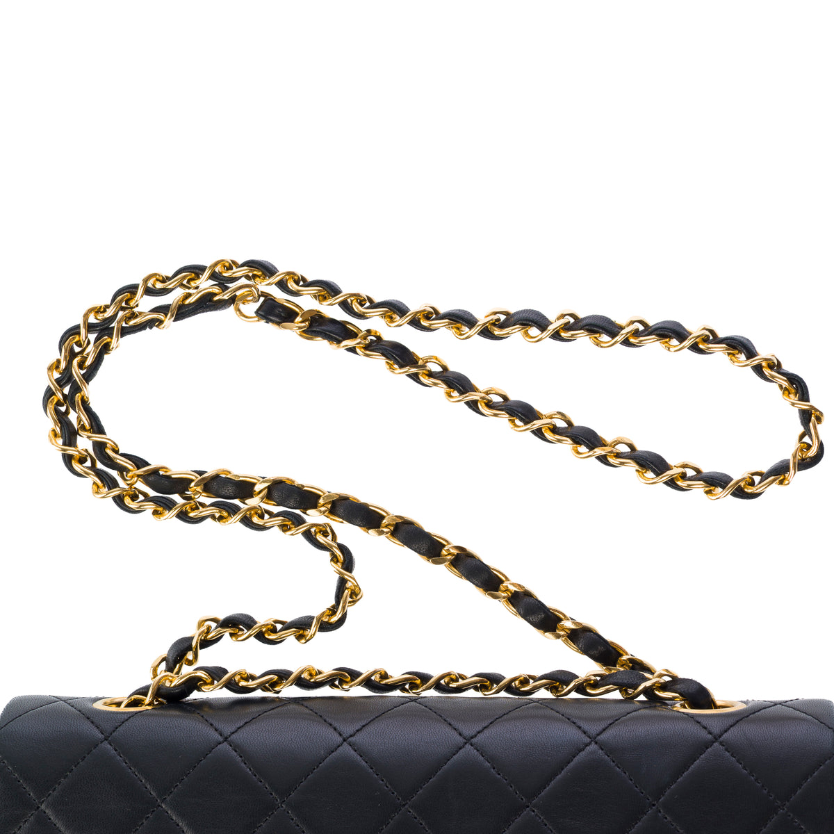 Sac CHANEL Timeless/Classique en Cuir Noir - 104065