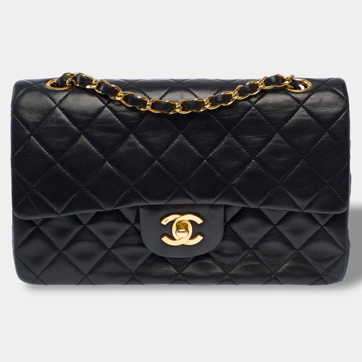 Sac CHANEL Timeless/Classique en Cuir Noir - 104059