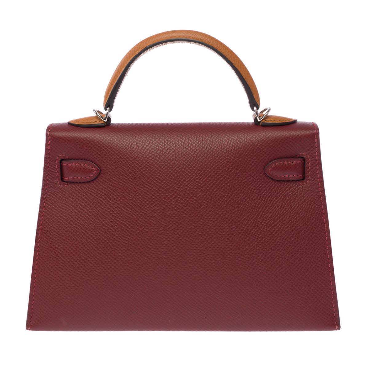 Sac HERMES Kelly Mini en Cuir Rouge - 104072