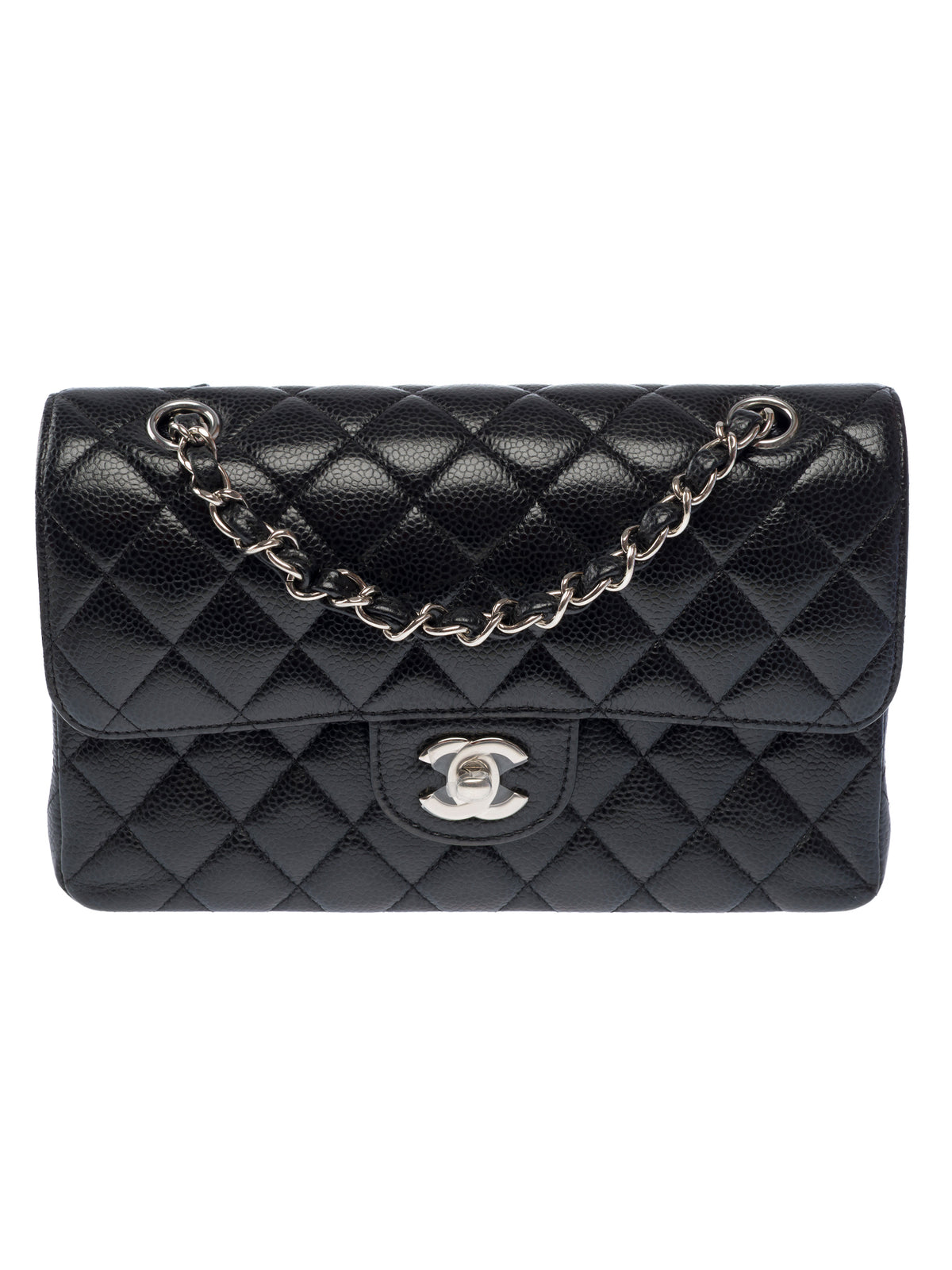 Sac CHANEL Timeless/Classique en Cuir Noir - 104048