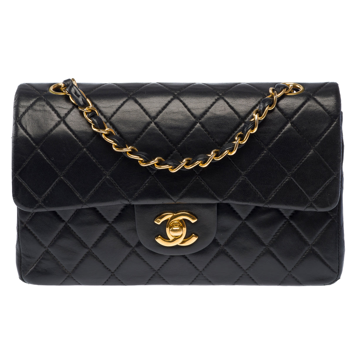 Sac CHANEL Timeless/Classique en Cuir Noir - 104060