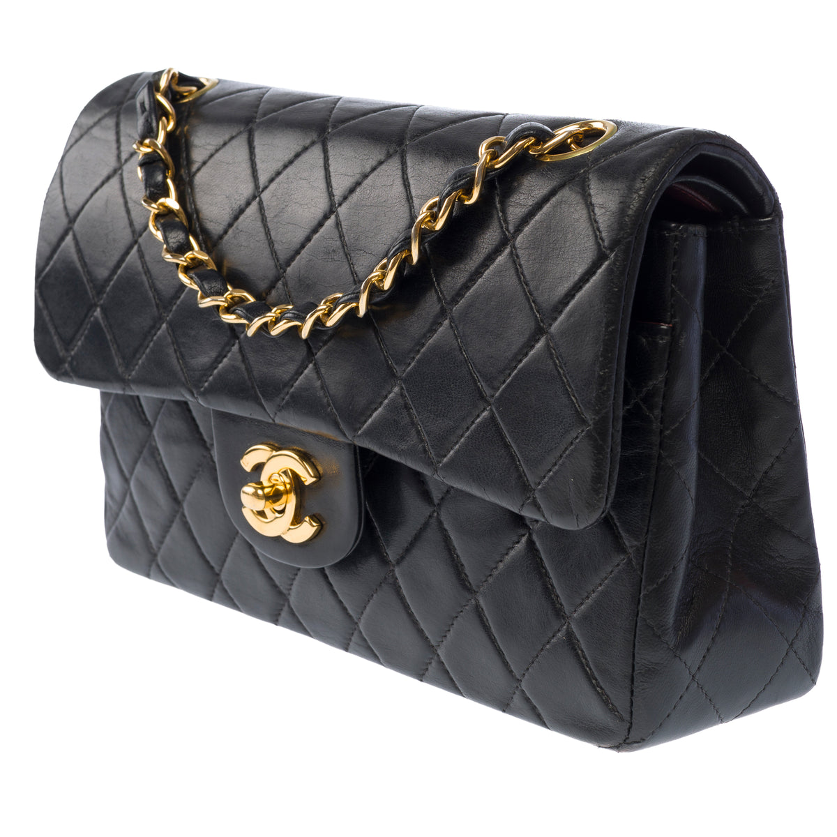 Sac CHANEL Timeless/Classique en Cuir Noir - 104060