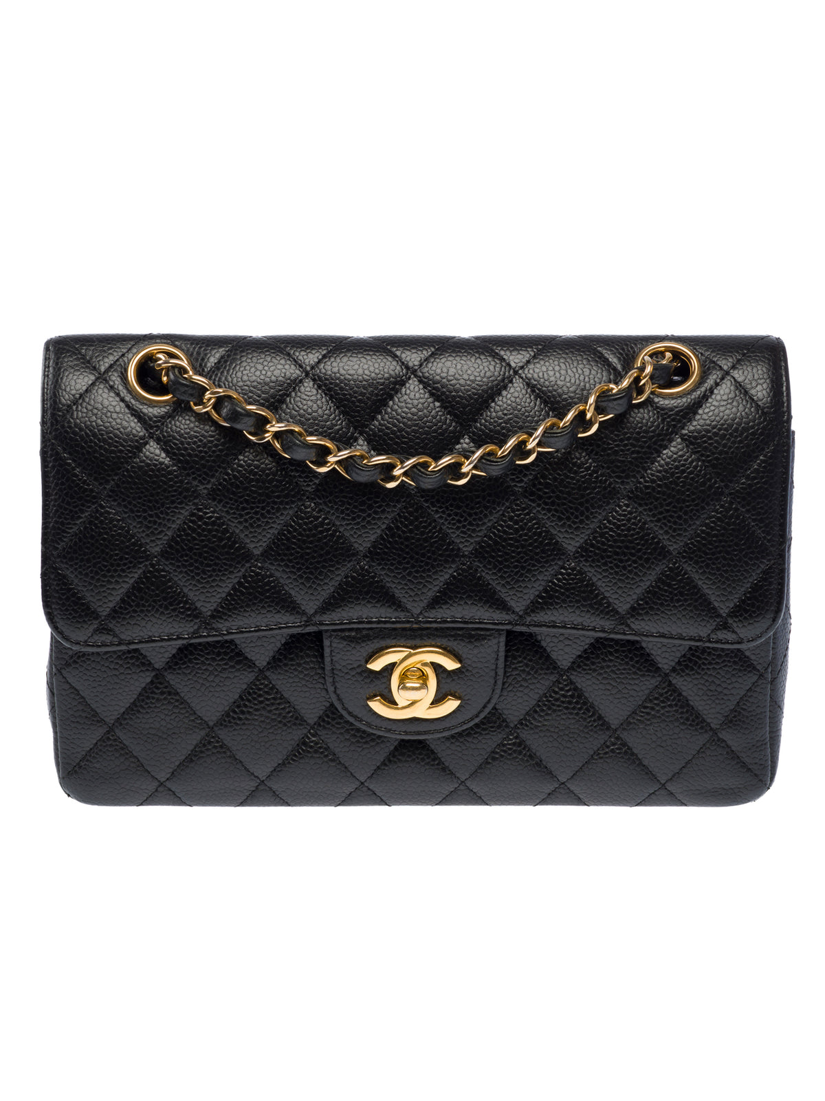 Sac CHANEL Timeless/Classique en Cuir Noir - 104051