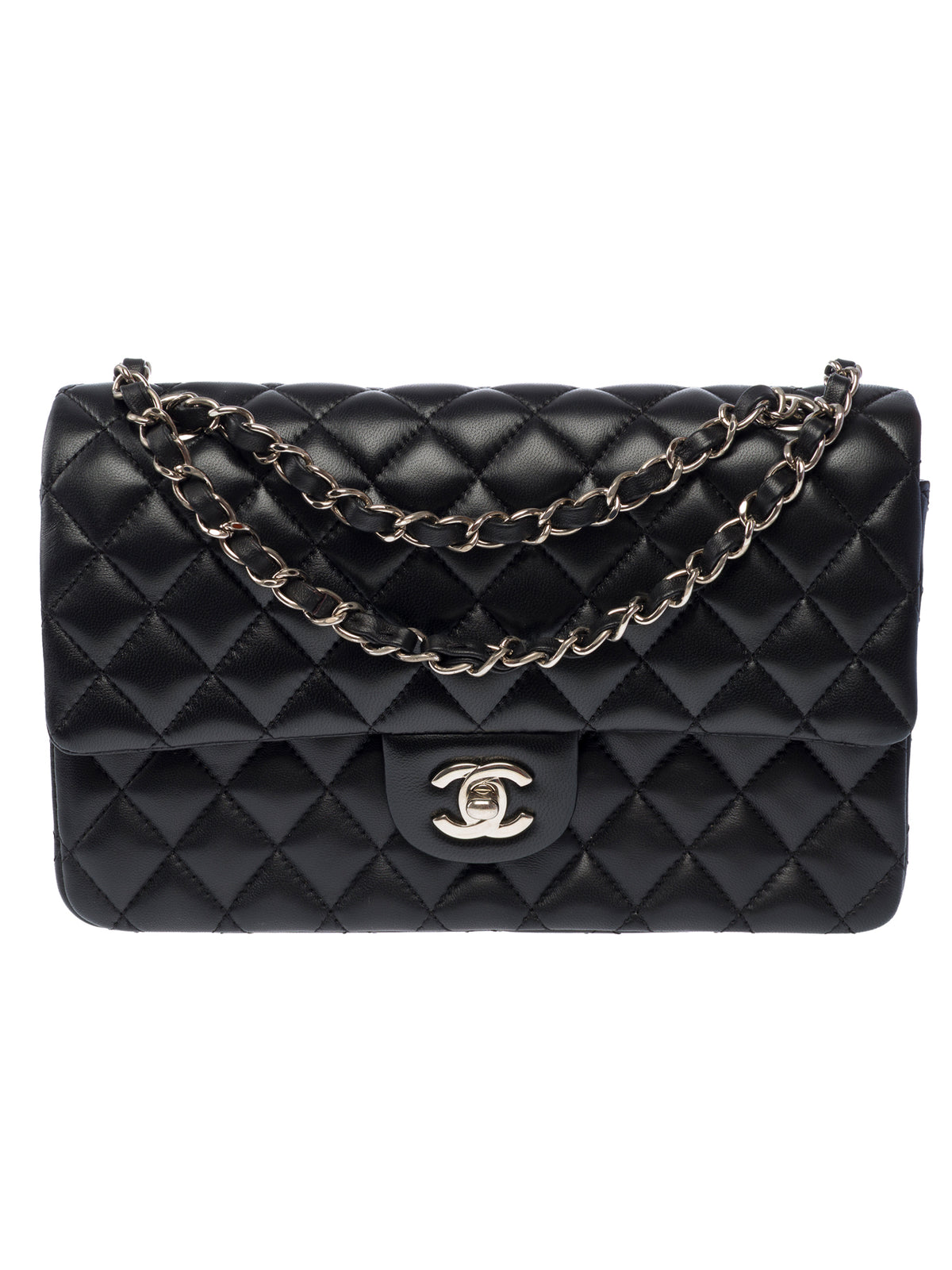 Sac CHANEL Timeless/Classique en Cuir Noir - 104061