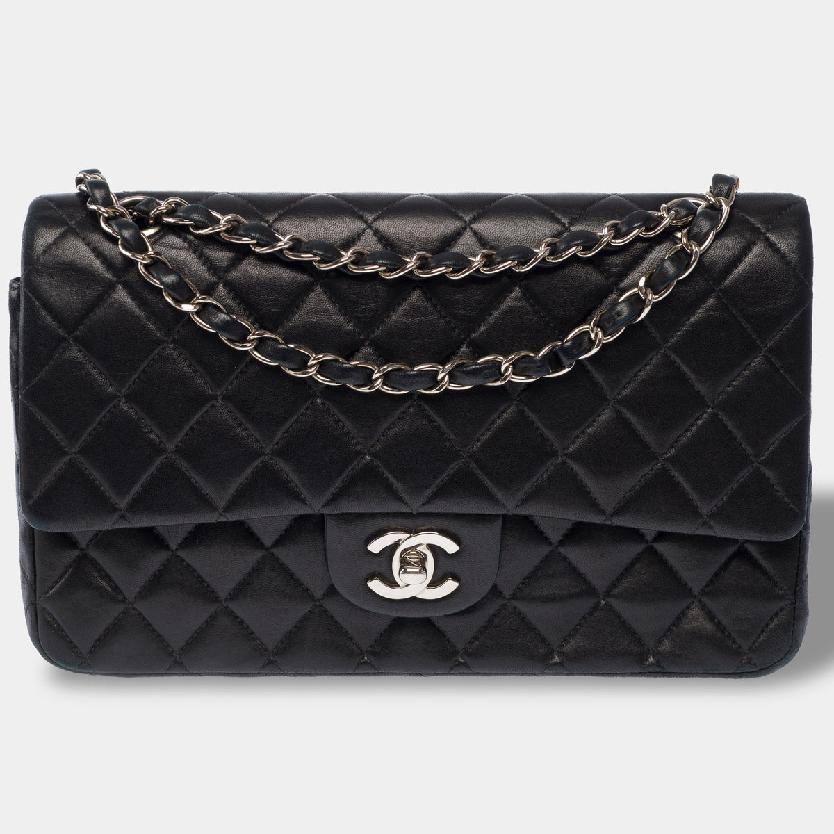 Sac CHANEL Timeless/Classique en Cuir Noir - 104063