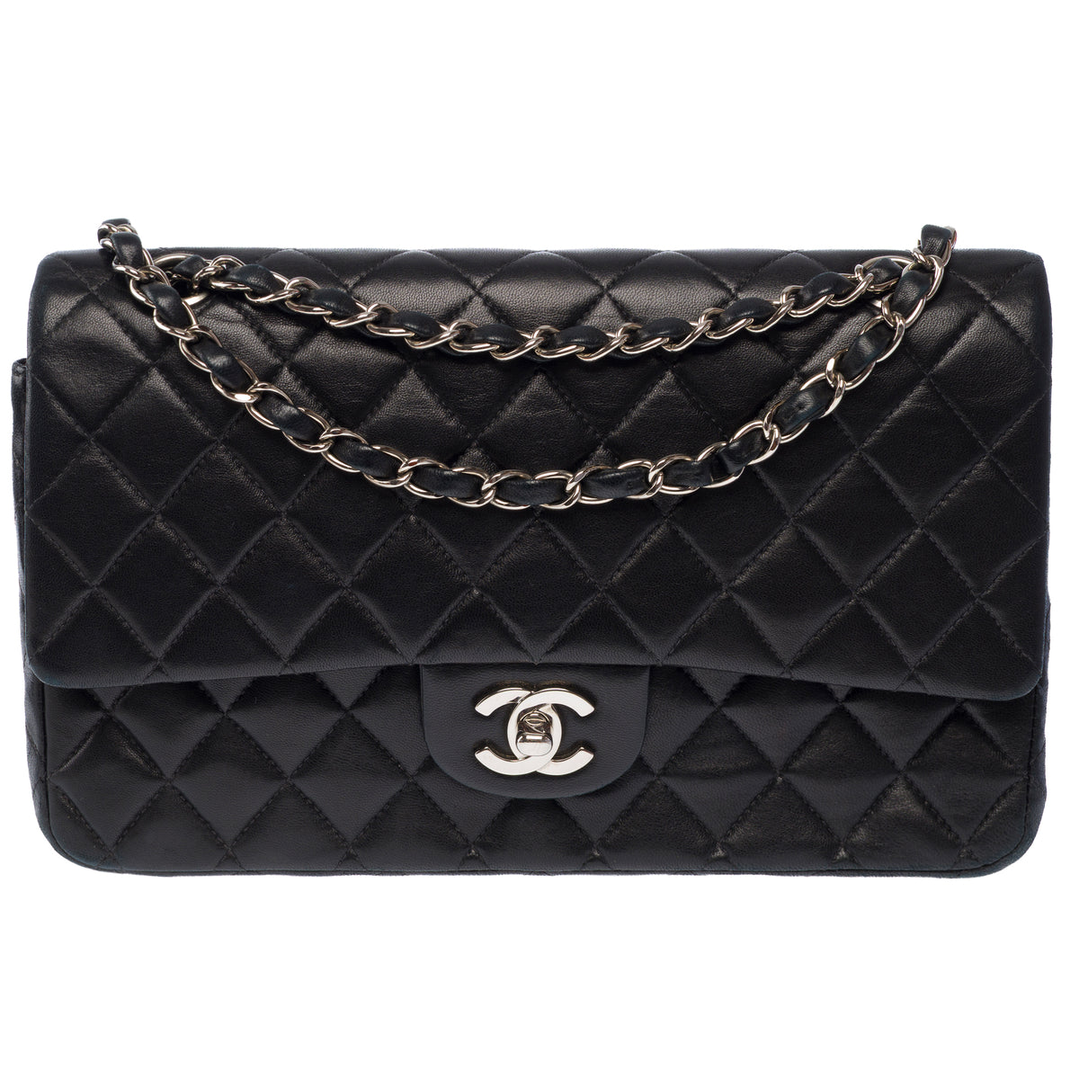 Sac CHANEL Timeless/Classique en Cuir Noir - 104063