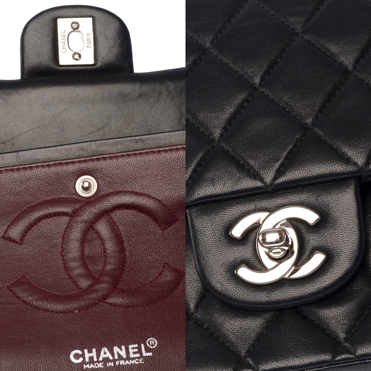 Sac CHANEL Timeless/Classique en Cuir Noir - 104063