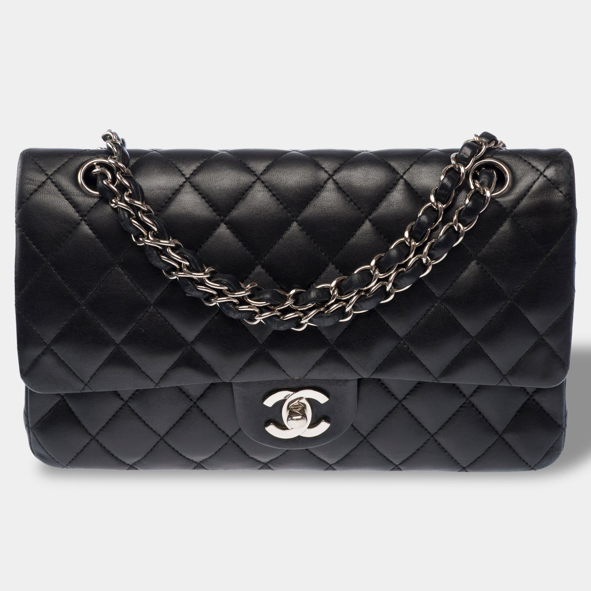 Sac CHANEL Timeless/Classique en Cuir Noir - 104064
