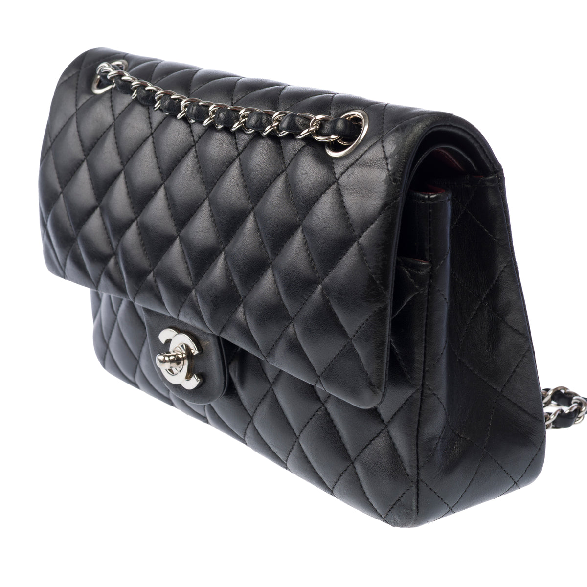 Sac CHANEL Timeless/Classique en Cuir Noir - 104064