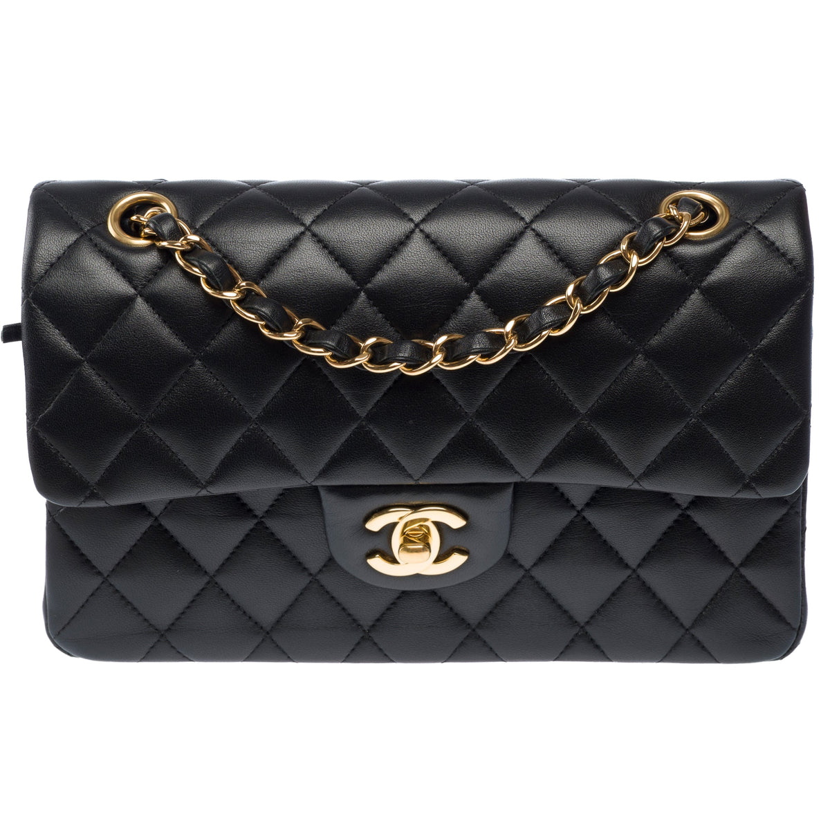 Sac CHANEL Timeless/Classique en Cuir Noir - 104068